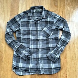 Vans flannel, long sleeve, button-down, medium
